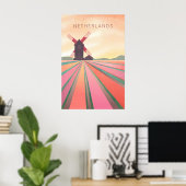 Nederland Minimaal Reisposter Poster (Thuiskantoor)