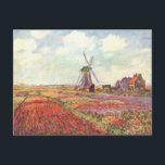 Nederland - Monet Briefkaart<br><div class="desc">Dit is een schilderij op oliebasis van Claude Monet met de titel "Nederland".</div>