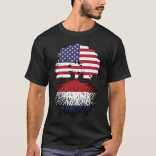Nederland Nederland Amerikaanse Verenigde Staten T-shirt