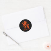 Nederland Nederland Nederlandse Lion Ronde Sticker (Envelop)