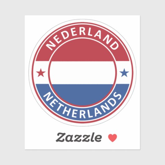 Nederland, Nederland Sticker (Vel)