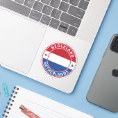 Nederland, Nederland Sticker (Laptop met iPhone)