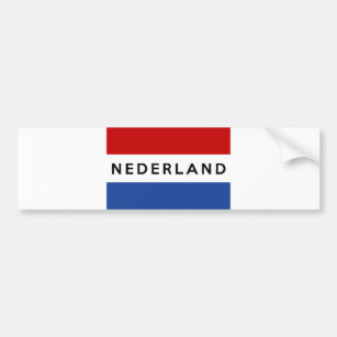 nederland - nederland - tekstnaam nederland nederl bumpersticker
