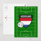 Nederland Nederland Voetbal Briefkaart (Voorkant / Achterkant)