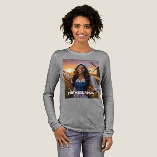NEDERLAND - NEDERLANDS Tri-Blend SHIRT (Voorkant)
