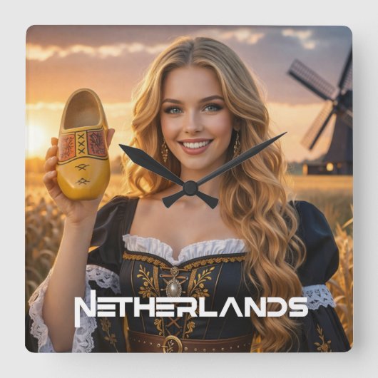 NEDERLAND - NEDERLANDS VIERKANTE KLOK (Voorkant)