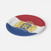 Nederland, Nederlands Vlaggenfeest, verjaardag/spo Papieren Bordje (Gekanteld)