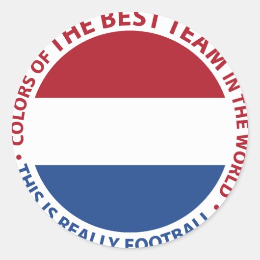Nederland Netherlands Art Shield Ronde Sticker (Voorkant)