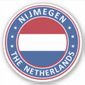 Nederland, Nijmegen Sticker (Voorkant)