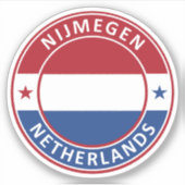 Nederland, Nijmegen Sticker (Voorkant)