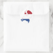 Nederland NL Ronde Sticker (Tas)