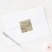 Nederland noord vierkante sticker (Envelop)