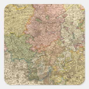 Nederland of Lage Landen Vierkante Sticker