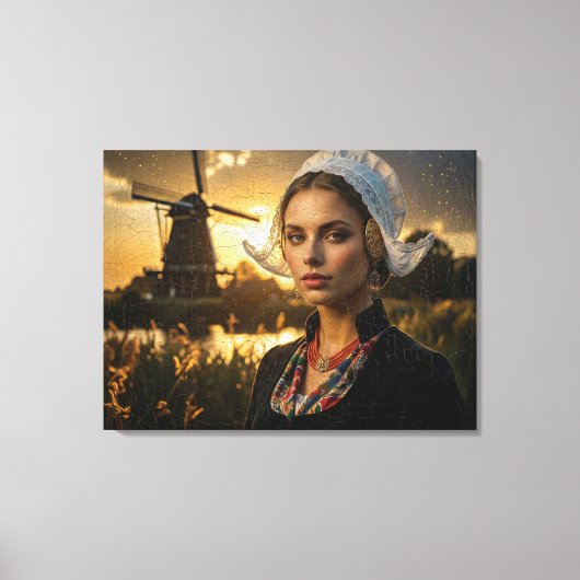 NEDERLAND - OLIEVERF - AI CANVAS AFDRUK (Voorkant)