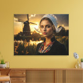 NEDERLAND - OLIEVERF - AI CANVAS AFDRUK (Insitu (Woonkamer))