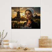 NEDERLAND - OLIEVERF - AI POSTER (Keuken)