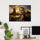 NEDERLAND - OLIEVERF - AI POSTER (Thuiskantoor)
