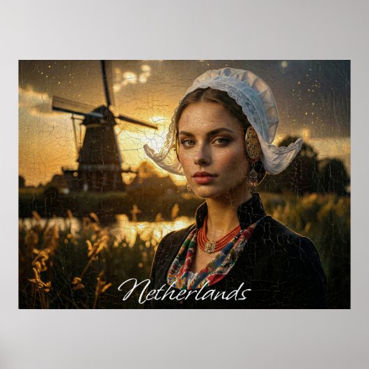 NEDERLAND - OLIEVERF - AI POSTER (Voorkant)