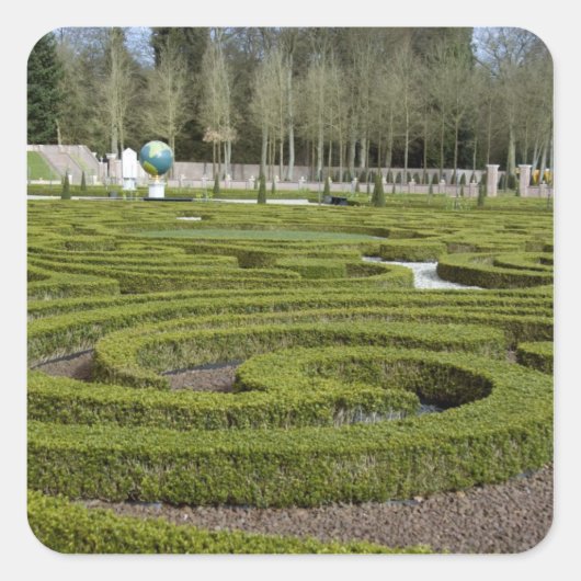 Nederland (ook bekend als Holland), Apeldoorn. Nat Vierkante Sticker (Voorkant)