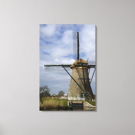 Nederland (ook bekend als Holland), Kinderdijk. 19 Canvas Afdruk (Voorkant)