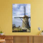 Nederland (ook bekend als Holland), Kinderdijk. 19 Canvas Afdruk (Insitu (Woonkamer))