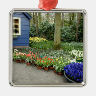 Nederland (ook bekend als Holland), Lisse. Keukenh Metalen Ornament