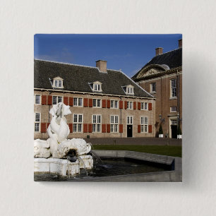 Nederland (ook bekend als Holland), nabij Apeldoor Vierkante Button 5,1 Cm