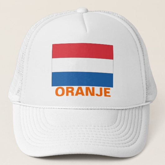 Nederland "Oranje" Trucker Pet (Voorkant)