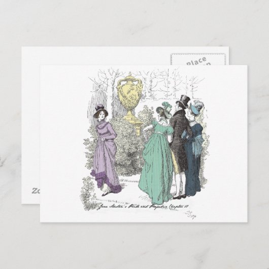 Nederland pad - Jane Austen Pride & Prejudice Briefkaart (Voorkant / Achterkant)