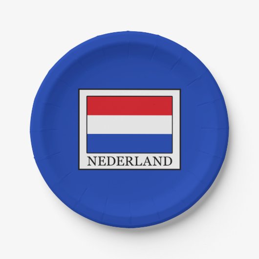 Nederland Papieren Bordje (Voorkant)