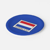 Nederland Papieren Bordje (Gekanteld)
