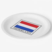 Nederland Papieren Bordje (Gekanteld)