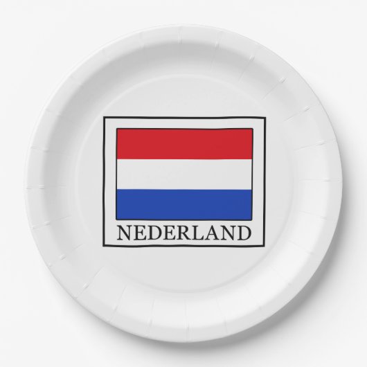 Nederland Papieren Bordje (Voorkant)