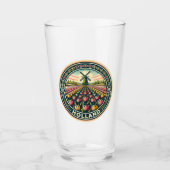 Nederland Reizen Kunst Badge Glas (Voorkant)