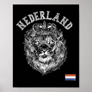 Nederland Reto Nederland Leeuw Holland Nederlandse Poster