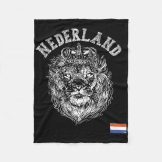 Nederland Reto Netherlands Lion Holland Dutch Men  Fleece Deken