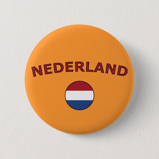 Nederland Ronde Button 5,7 Cm (Voorkant)