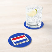 Nederland Ronde Kartonnen Onderzetter (Insitu)