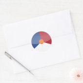 nederland ronde sticker (Envelop)