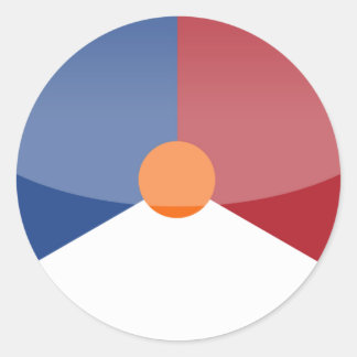 nederland ronde sticker