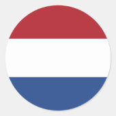 nederland ronde sticker (Voorkant)