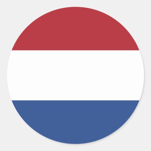 nederland ronde sticker (Voorkant)