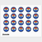 Nederland Ronde Sticker (Vel)