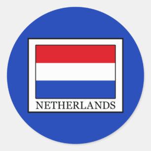 Nederland Ronde Sticker