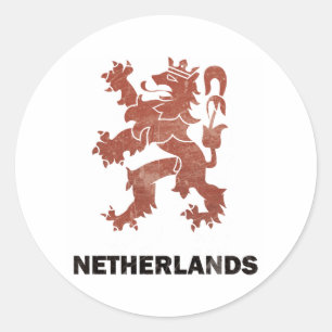 Nederland Ronde Sticker