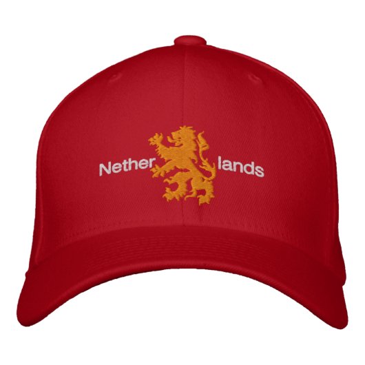 Nederland Rood en Sinaasappel Rampant Lion Pet (Voorkant)