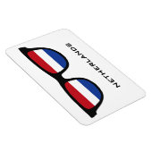 Nederland Shades aangepaste tekst & kleur magneet (Rechterzijde)