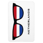 Nederland Shades aangepaste tekst & kleur magneet (Verticaal)
