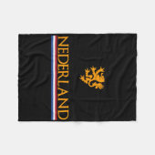 Nederland Soccer Jersey Shirt Oranje Netherlands D Fleece Deken (Voorkant (Horizontaal))