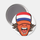 Nederland Sport Fan Magneet (Voorkant / Achterkant)